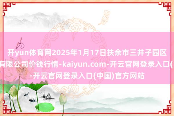 开yun体育网2025年1月17日扶余市三井子园区阛阓开垦运营有限公司价钱行情-kaiyun.com-开云官网登录入口(中国)官方网站
